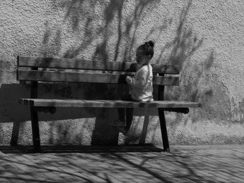 Man sitting on bench