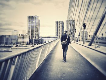 Full length of woman standing in city