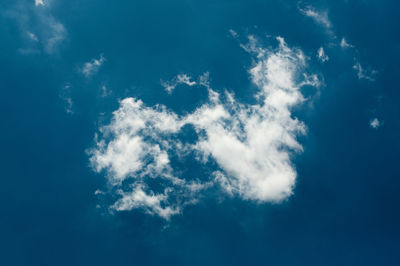 Low angle view of clouds in sky