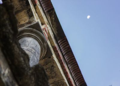 Low angle view of old building against sky