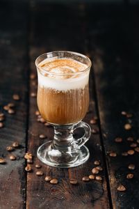 Close-up of coffee on table