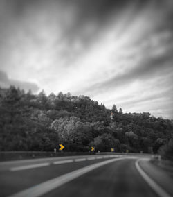 Road passing through landscape