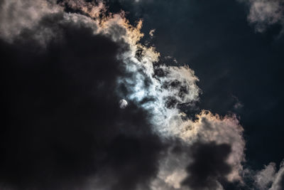 Low angle view of storm clouds in sky