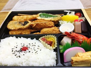 Close-up of sweet food on table