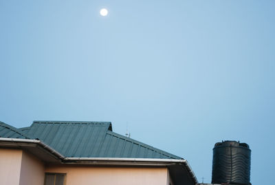 Low angle view of building against clear sky