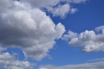 Low angle view of clouds in sky