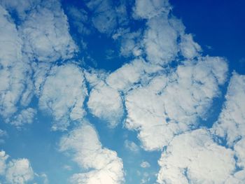 Low angle view of clouds in sky