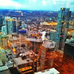 City skyline against sky