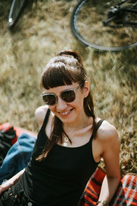 Portrait of a smiling young woman