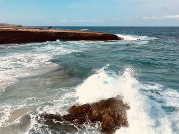 Scenic view of sea against sky