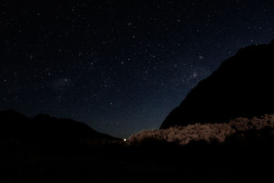 Stars above the mountains