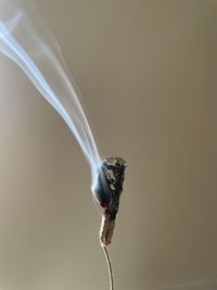 Close-up of smoke