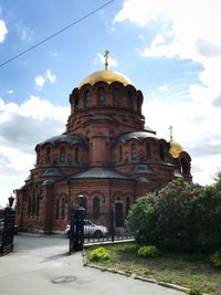 View of cathedral against cloudy sky