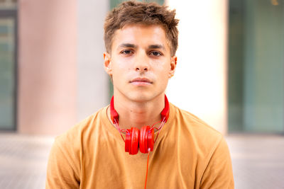 Portrait of young man