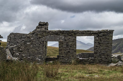 The abandoned cwmorthin slate quarry at blaenau ffestiniog in snowdonia, wales