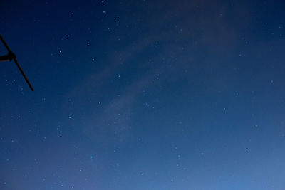 Low angle view of star field at night