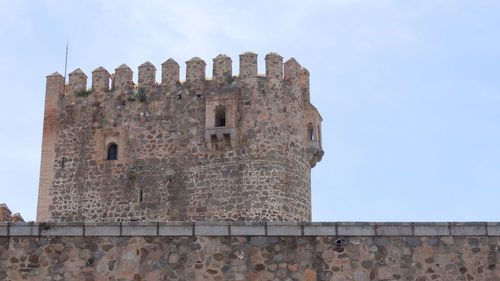 Low angle view of historic building against sky