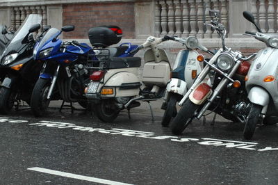 Motorcycle on road