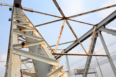 Structural steel bridge is a railway bridge over the chao phraya river in bangkok thailand,