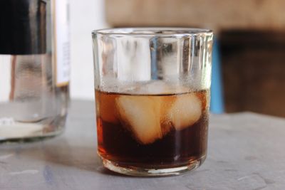 Close-up of drink on table