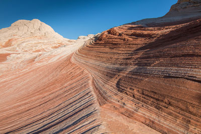 Beautiful rock structures in white pocket arizona, usa