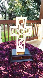 Close-up of painting on wall