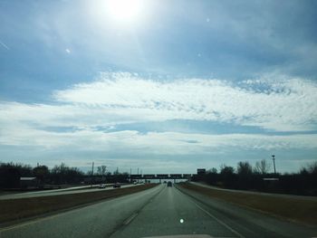 Highway against sky