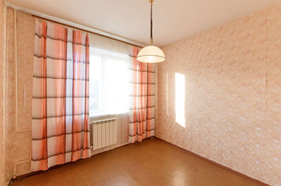 Empty room with windows at home