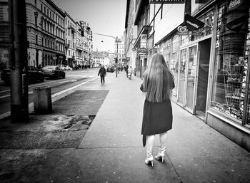 People walking on street