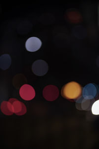 Defocused lights at night