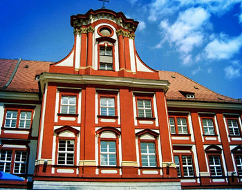 Low angle view of building against sky