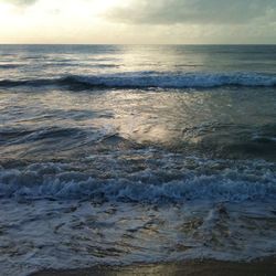 Scenic view of sea against sky