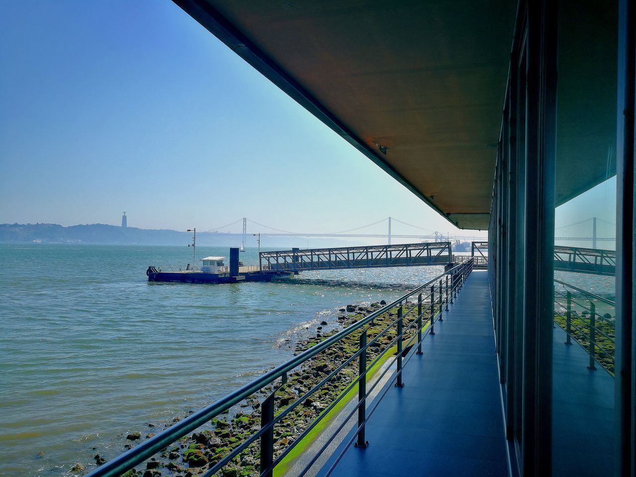 VIEW OF BRIDGE OVER RIVER