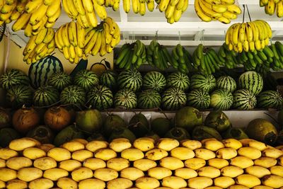 Full frame shot of fruits for sale at market stall