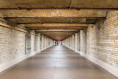 Interior of empty corridor