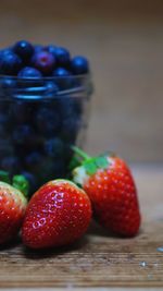 Close-up of strawberries