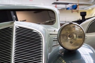 Close-up of vintage car