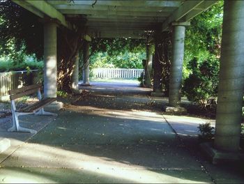 Empty corridor of building