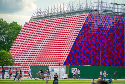 The mastaba, hyde park, public sculpture created by christo and jean-claude inspired 6 march 2018 