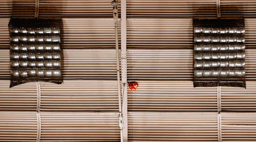 Close-up of closed shutter