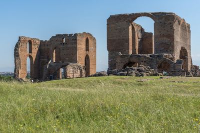 Ruins of old buildings