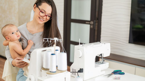 Happy mother with daughter
