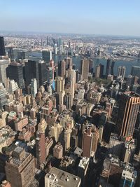 Aerial view of buildings in city