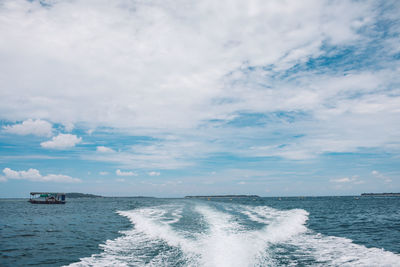 Scenic view of sea against sky