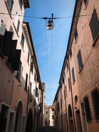 Low angle view of buildings against sky