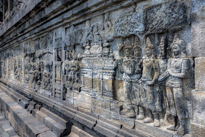 View of sculpture of cathedral