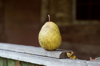 Close-up of fruits on table