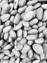 Full frame shot of almonds