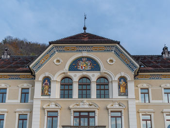 Low angle view of building against sky