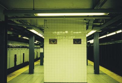 Interior of subway station